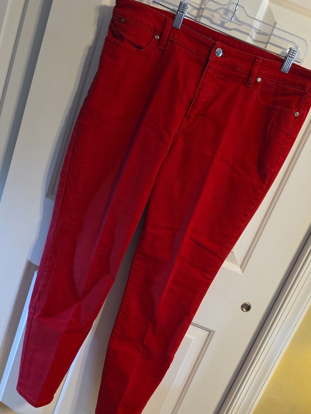 Talbots Vibrant Red Skinny Jeans